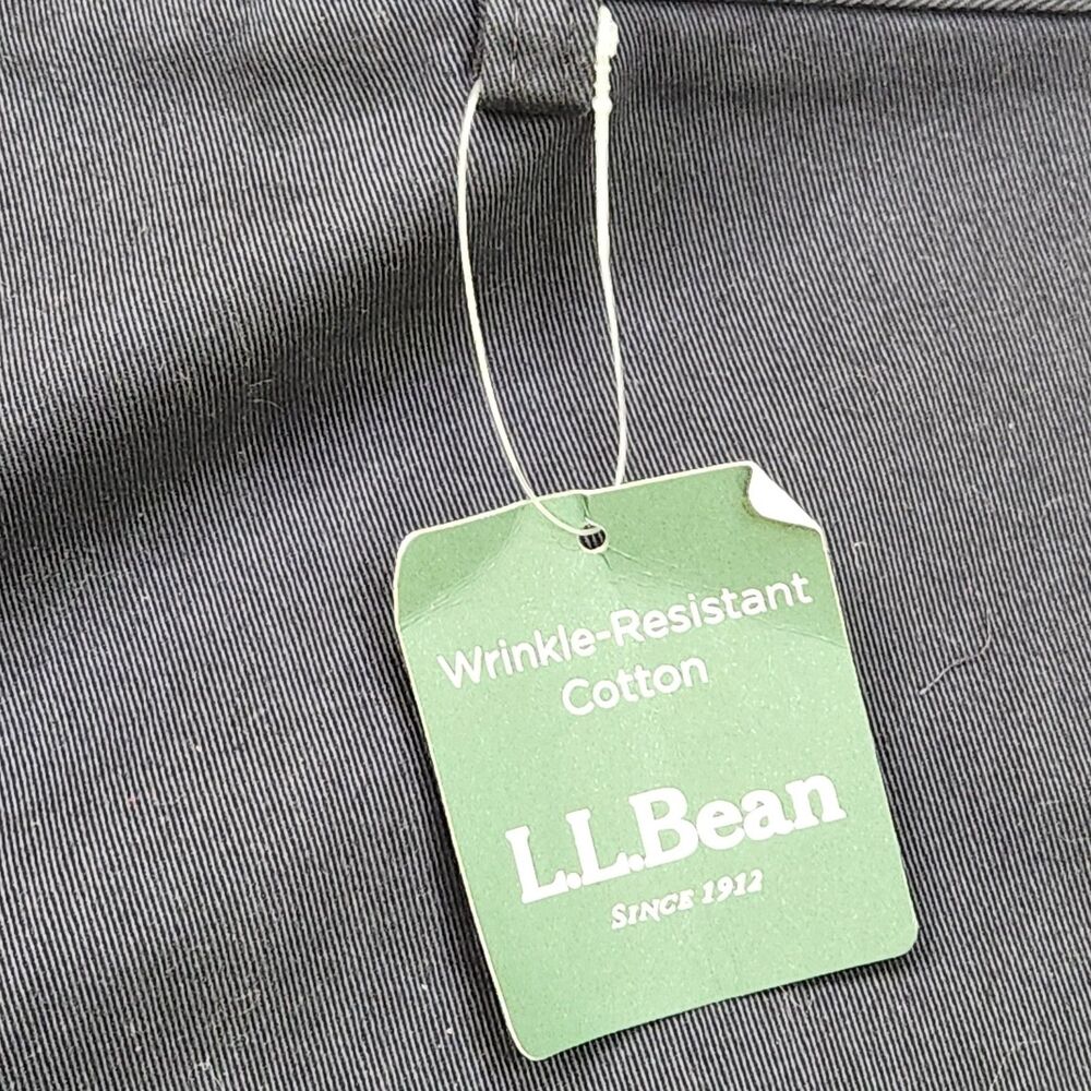 NWT L.L. Bean Double L Chino Pants Men's 40x29 Navy Natural Fit Wrinkle Free - Picture 4 of 5
